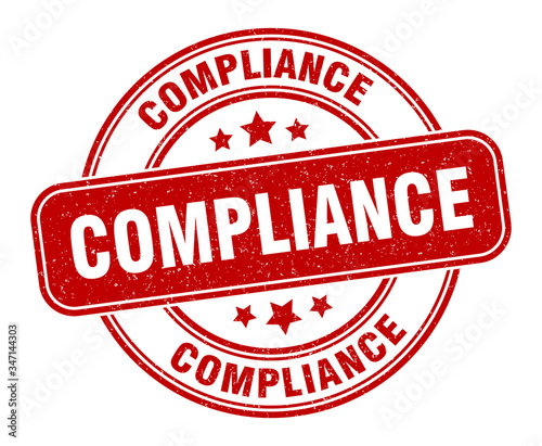 compliance stamp. compliance label. round grunge sign
