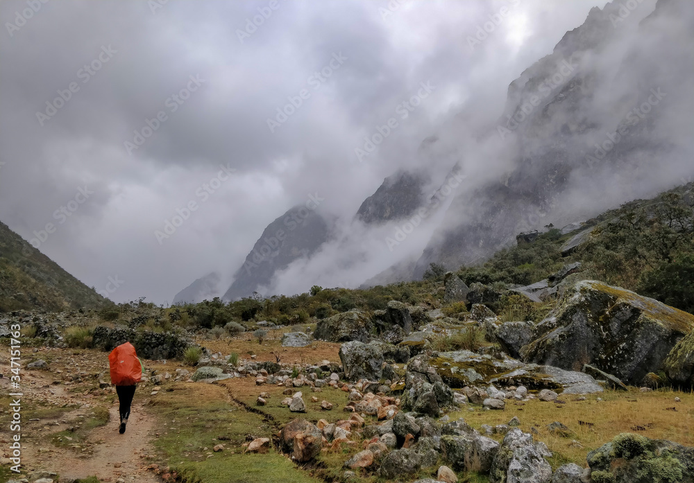 Trekking in the Cordillera Blanca in Peru Trekking in the Cordillera Blanca in Peru