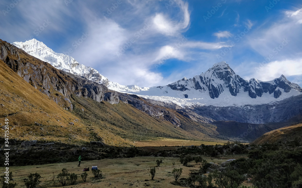 Trekking in the Cordillera Blanca in Peru