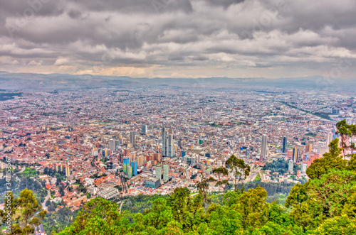 Sunset over Bogota, Colombia, HDR Image