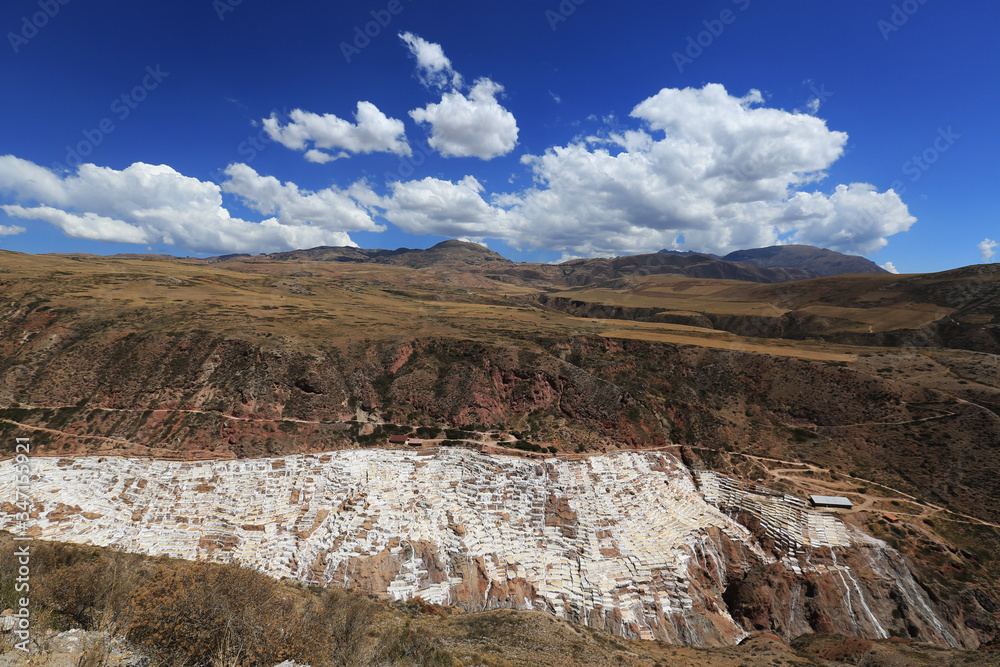 The Inca salt flats of Maras, Peru