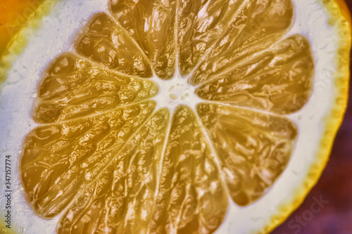 Half a citrus fruit