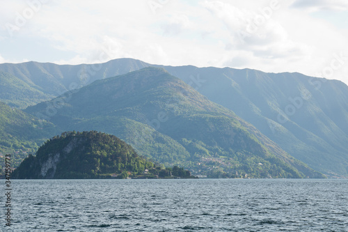 Panoramic view on lake. Details of a portion of Como lake. © davidepalli