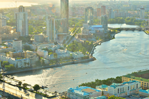 Yekaterinburg from a bird's eye view