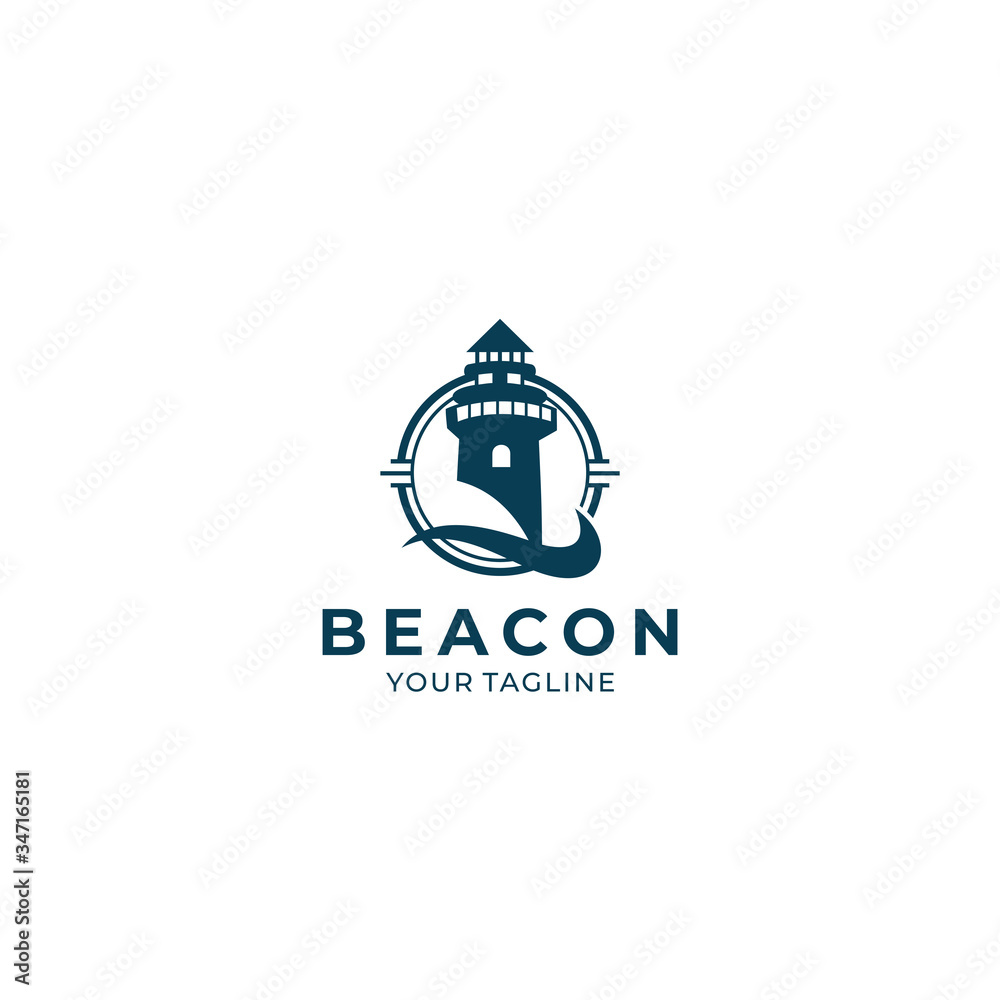Beacon logo vector design template