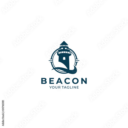 Beacon logo vector design template