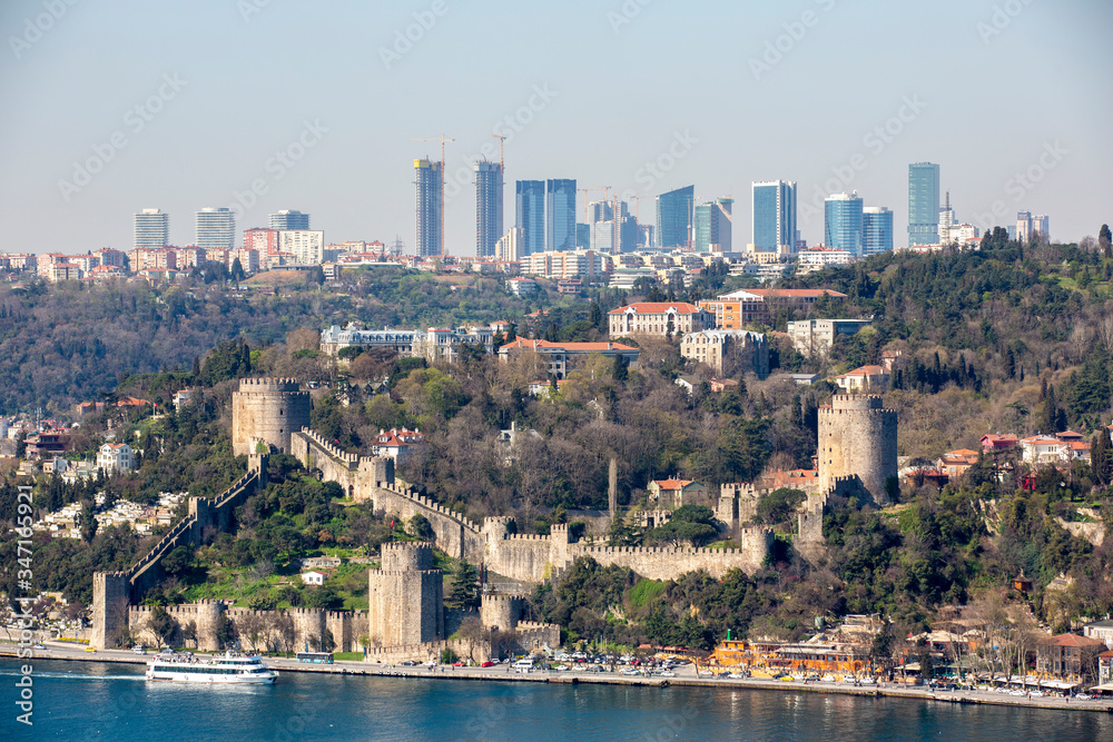 Rumeli Fortress and Bosphorus in Istanbul, Turkey
