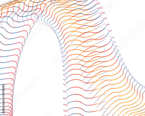 Abstract background blend wave line design for Wallpaper, Banner, Background, Card, Book Illustration, landing page