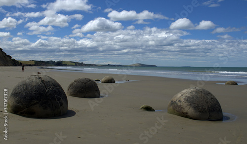 Moeraki Boulders, Koekohe beach,Otago, South Island, New Zealand