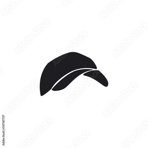 mans hat logo hat logo design illustration vector