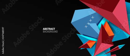 Trendy simple triangle abstract background  dynamic motion concept. Vector Illustration For Wallpaper  Banner  Background  Card  Book Illustration  landing page