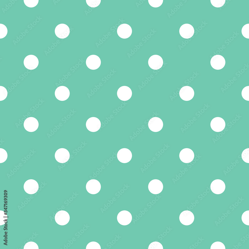 Polka dot seamless patterns vector background. Great for spring and summer wallpaper, backgrounds, invitations, packaging design projects.