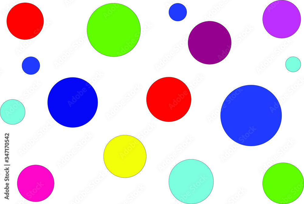 white abstract background with colorful circles white abstract background with colorful circles