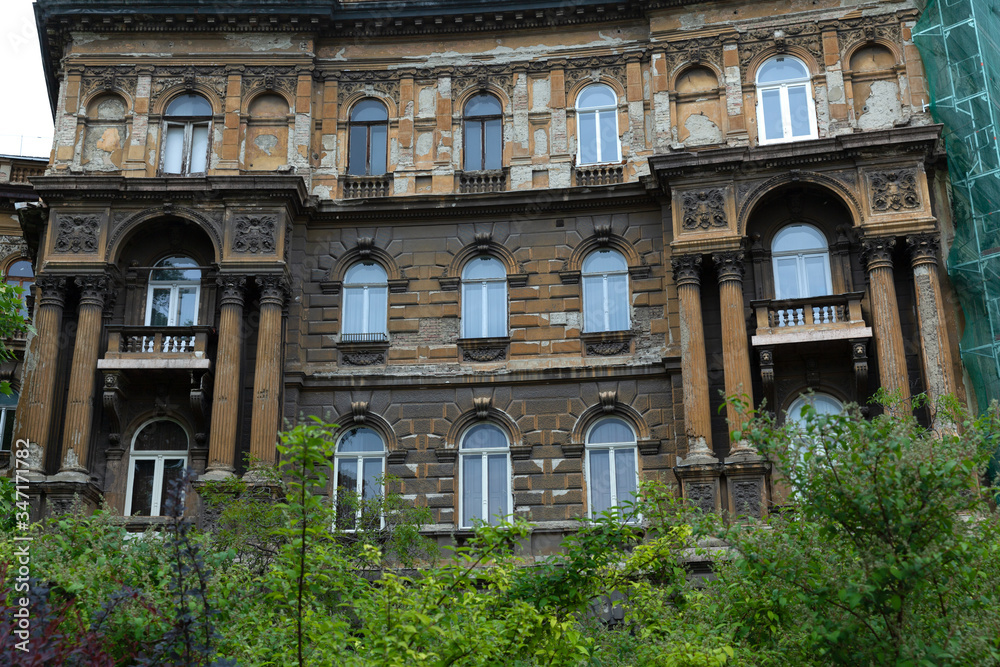 Magnificent buildings at Kodaly korond, Budapest, Hungary