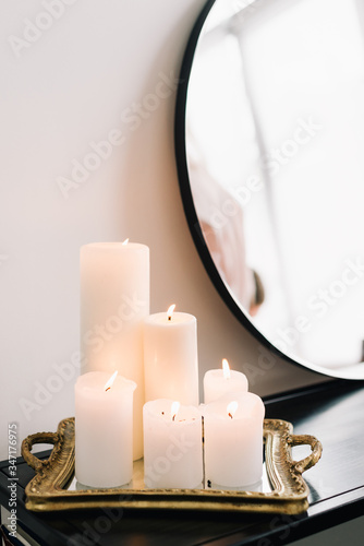 christmas decoration with candles