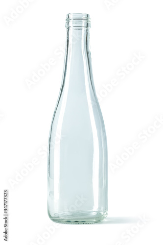 empty glass bottle isolated on white © mihalec