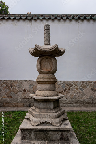 Chengtian temple, Quanzhou, China - January 24, 2020: a Buddhist temple in Southern Fujian during the Spring Festival in 2020. photo