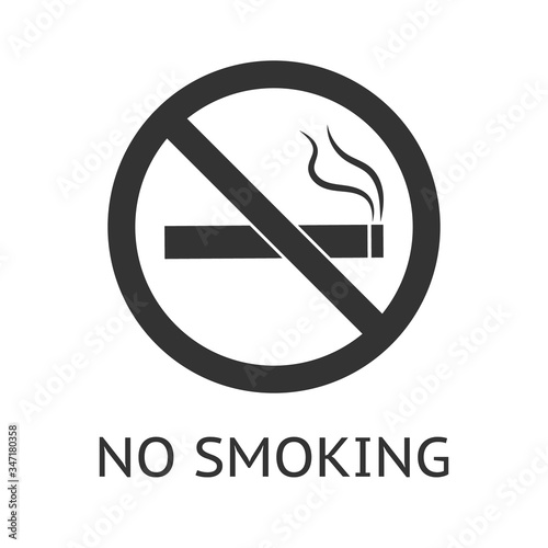 no smoking icon illustration isolated vector sign symbol