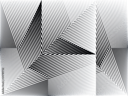 Abstract halftone lines background, geometric dynamic pattern, vector modern design texture for card, cover, poster, decoration.