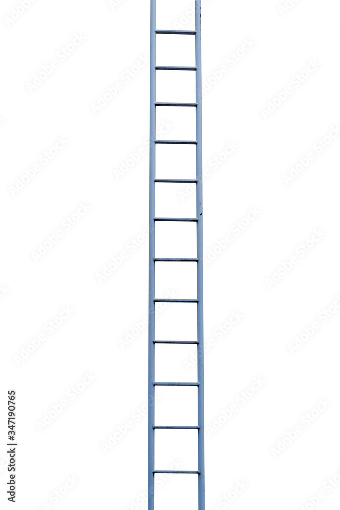 Metallic ladder isolated on white and isolated background. Metallic ladder isolated on white and isolated background.