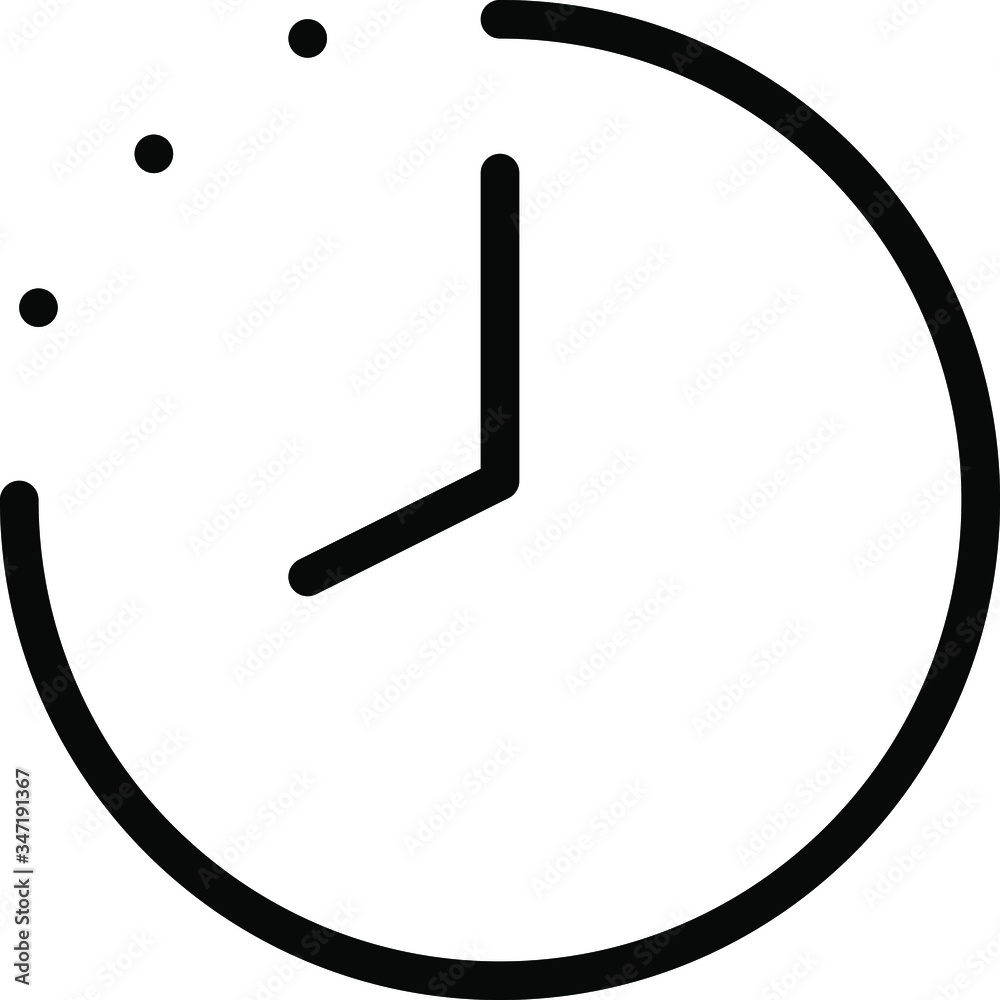 Clock and time vector icon Clock and time vector icon