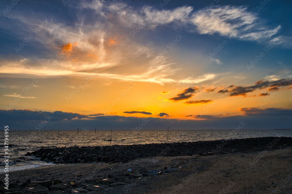 夕焼けの海 夕焼けの海