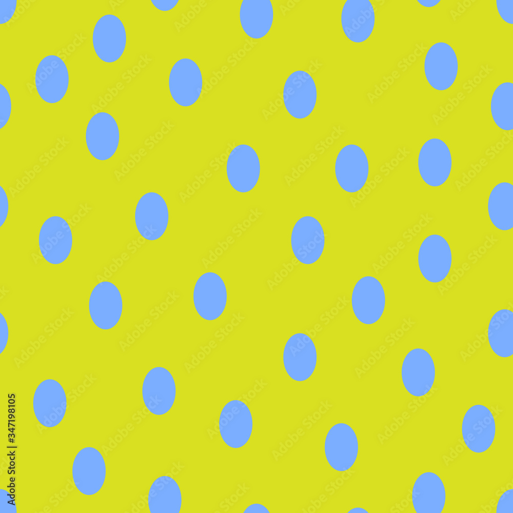 Seamless pattern with blue ovals on a green background. Suitable for fabric, wrapping paper, wallpaper, bags, clothes, dishes, cases on smartphones and tablets, wallets. Seamless pattern with blue ovals on a green background. Suitable for fabric, wrapping paper, wallpaper, bags, clothes, dishes, cases on smartphones and tablets, wallets.