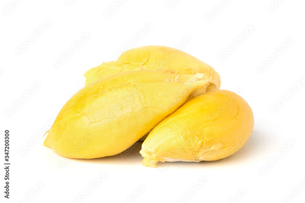 ripe durian isolate on white background ripe durian isolate on white background