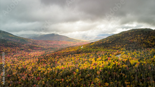 Photos Sugar Hill Scenic Vista in Autumn on the Kancamagus Scenic Highway - White Mount