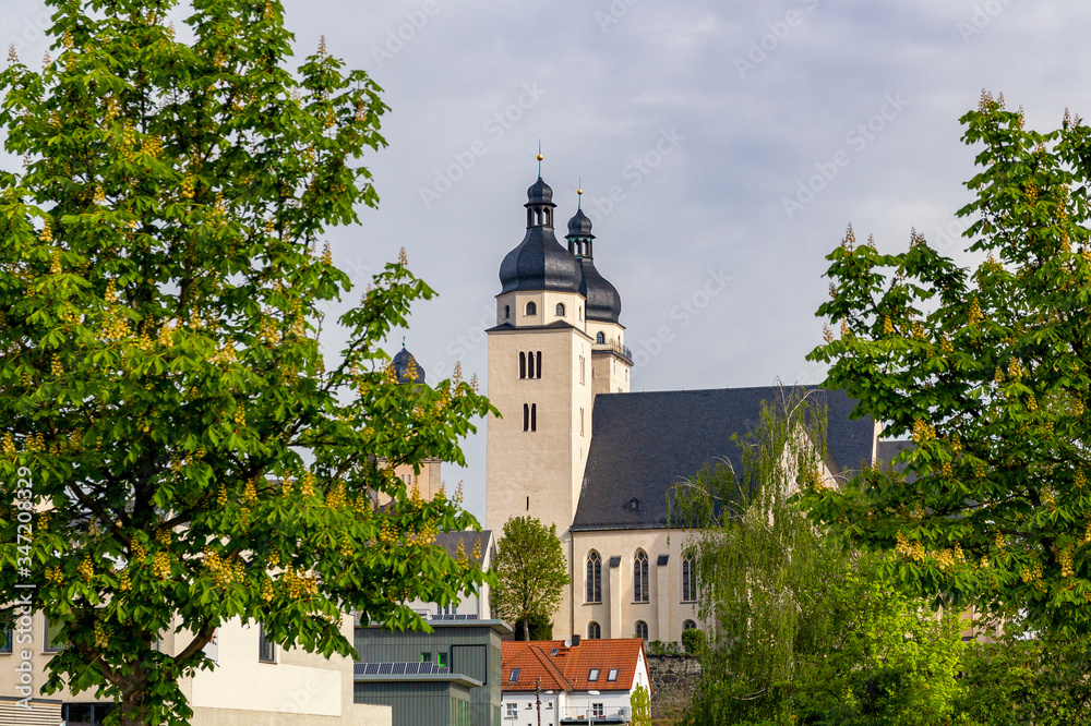 Blick zur Sankt Johanniskriche Plauen