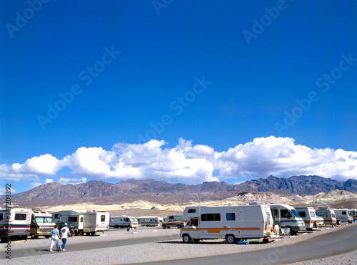 RV campsite in Death Valley