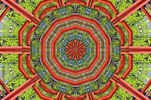 Bunte Natur als Muster