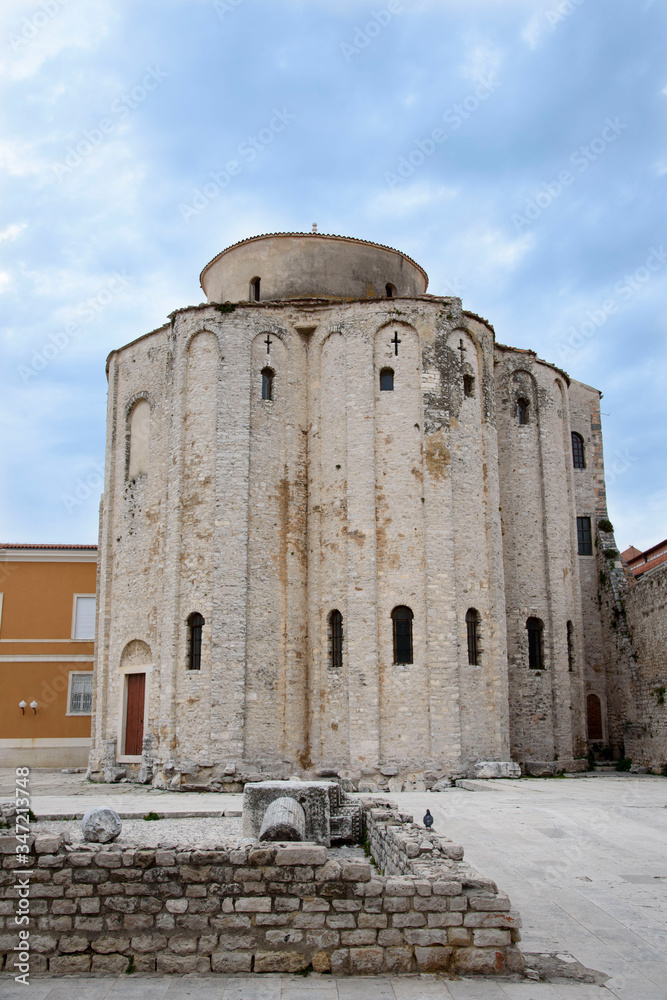 Main nave of a church in Zadar, Dalmatia region, Croatia, Europe