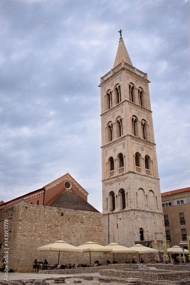 Tower in Zadar, Dalmatia region, Croatia, Europe