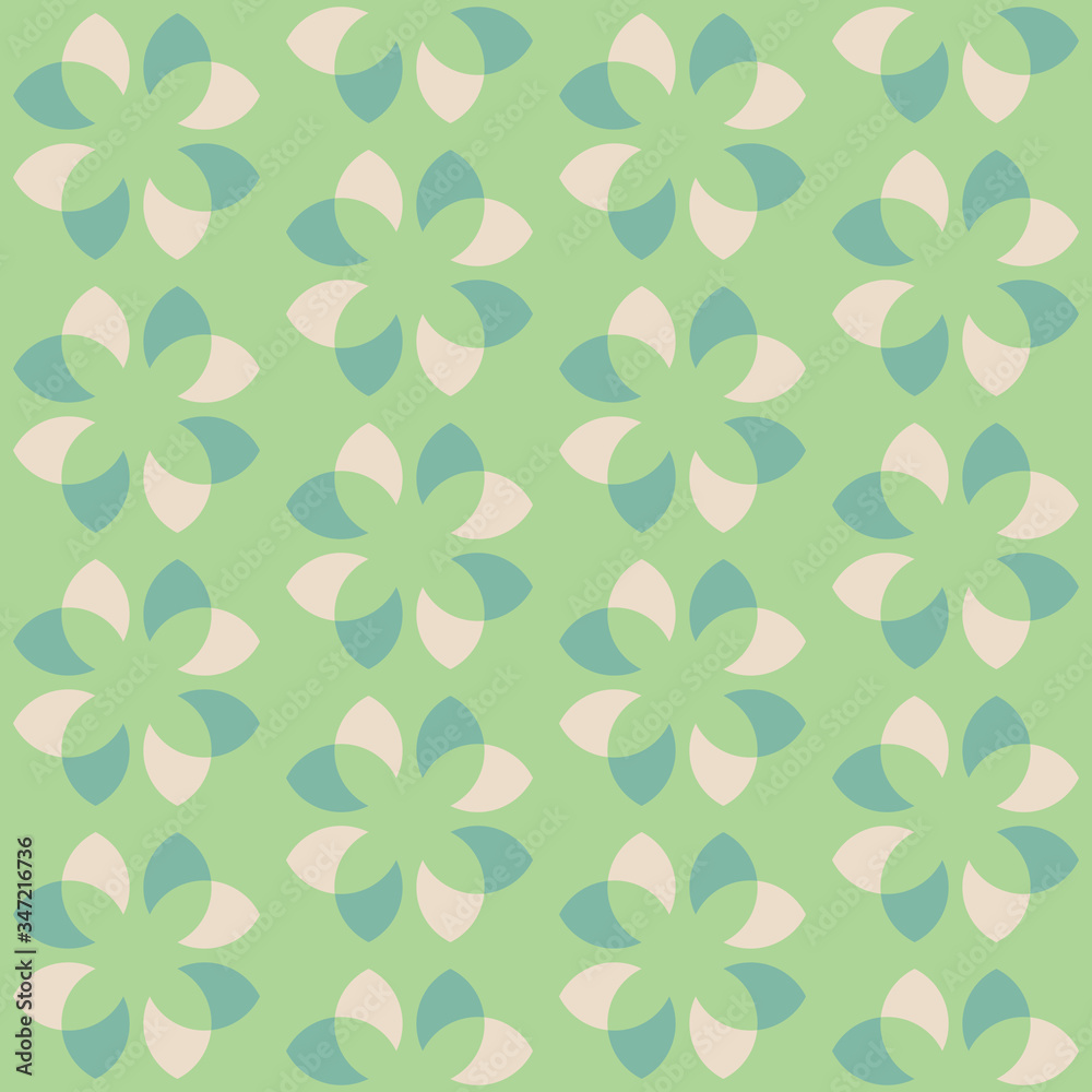 Clear geometric forms. Abstract vector seamless pattern.