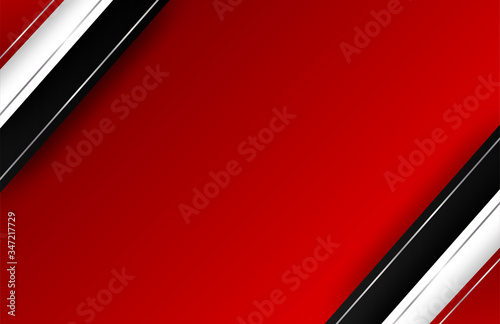 Abstract. red - black gradient geometric overlap shape background. vector.