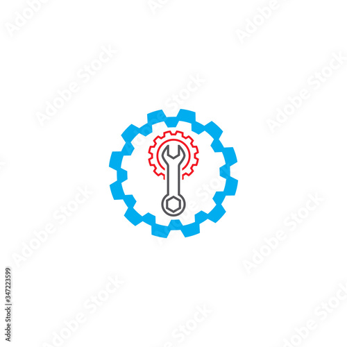 Free Download Wrench service Logo Template vector - GFXLoad
