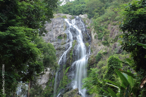 Klong Lan waterfall in Klong Lan national park at Kamphaeng Phet, Thailand	