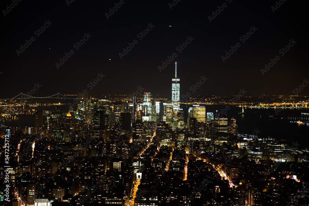 Fototapeta premium new york city at night