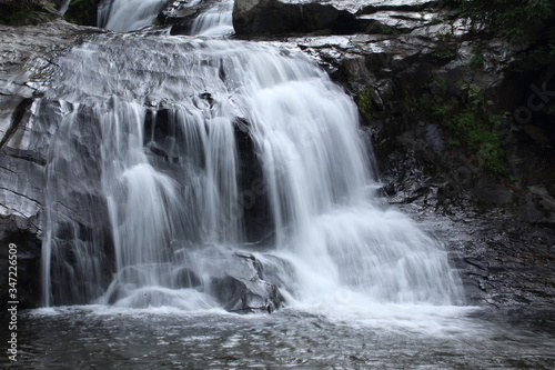 Khlong Nam Lai waterfall in Klong Lan national park at Kamphaeng Phet  Thailand 