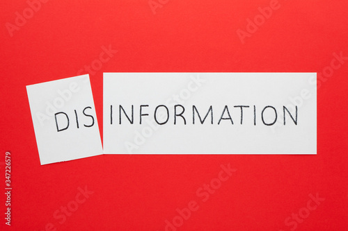 Disinformation transformed to information photo
