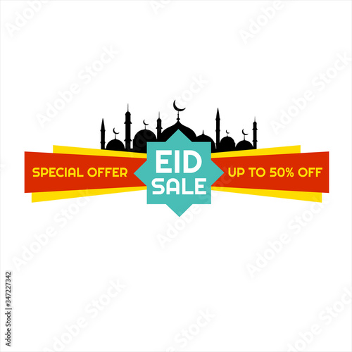 Wallpaper Mural Eid Mubarak Sale Design for business. Discount Banner Promotion Template Torontodigital.ca