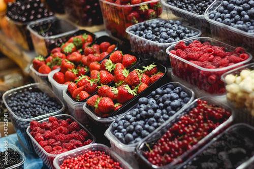 berries in a market