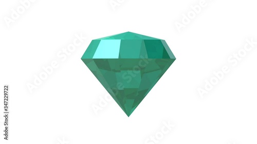 Diamond Green in 3D. Tapas. Stone. Jewellery (ID: 347229722)