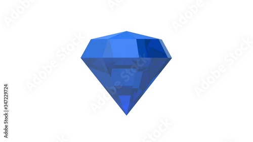 Diamond Blue in 3D. Tapas. Stone. Jewellery (ID: 347229724)