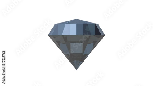 Diamond Black in 3D. Tapas. Stone. Jewellery (ID: 347229762)
