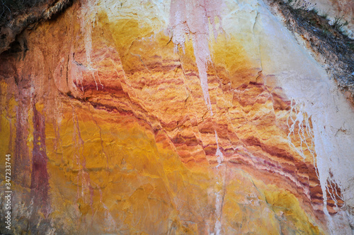 The ocher quarries of Roussillon. Natural ochers 