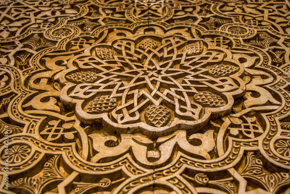 Details of the Alhambra, Granada, Andalusia, Spain