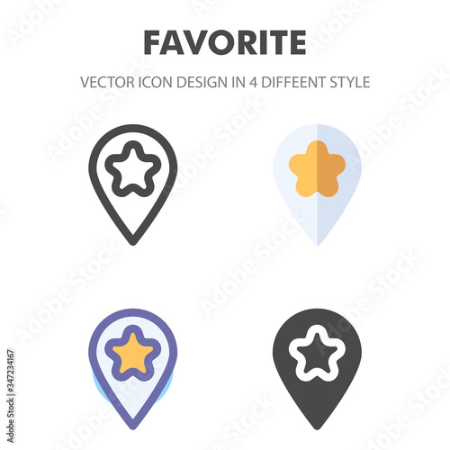 favorite icon. for your web site design, logo, app, UI. Vector graphics illustration and editable stroke. EPS 10.