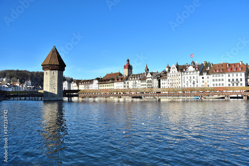 The luzern lake in winter